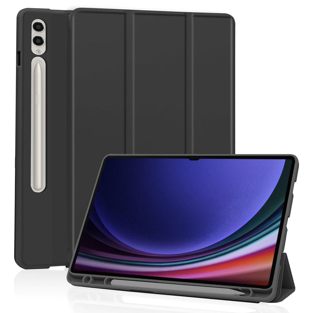 Deksel for Samsung Galaxy Tab S10 Ultra / Tab S9 Ultra, Techsuit, Flex Trifold, Svart