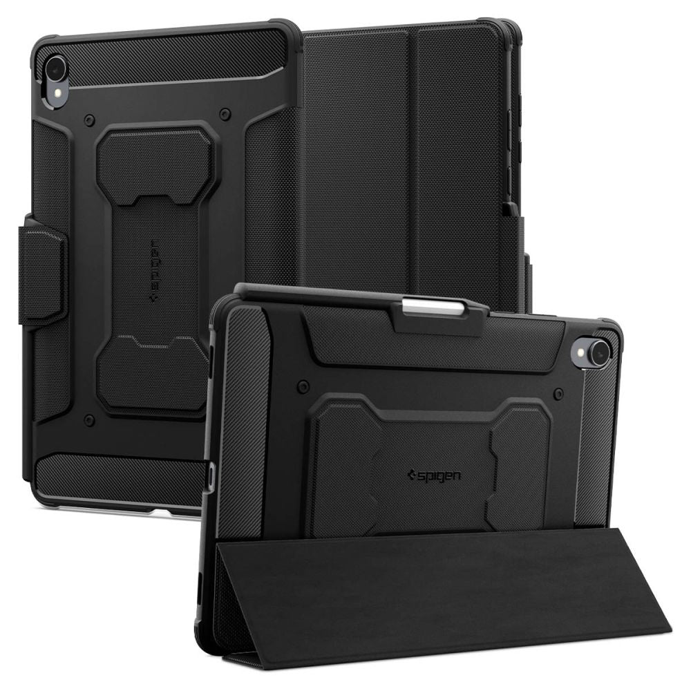 Deksel for Samsung Galaxy Tab S11, Spigen, Rugged Armor Pro, Svart ACS10149