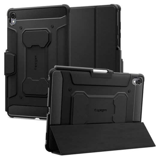 Deksel for Samsung Galaxy Tab S11, Spigen, Rugged Armor Pro, Svart ACS10149