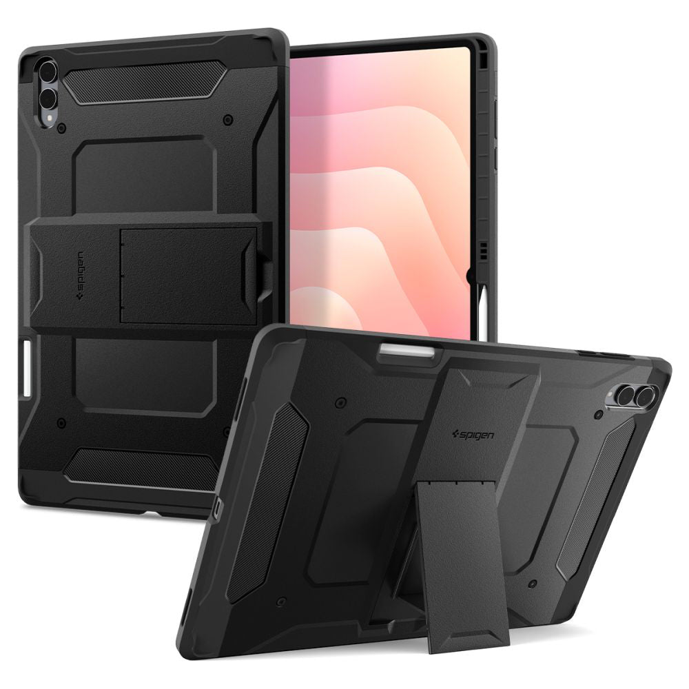 Deksel for Samsung Galaxy Tab S11 Ultra, Spigen, Tough Armor, Svart