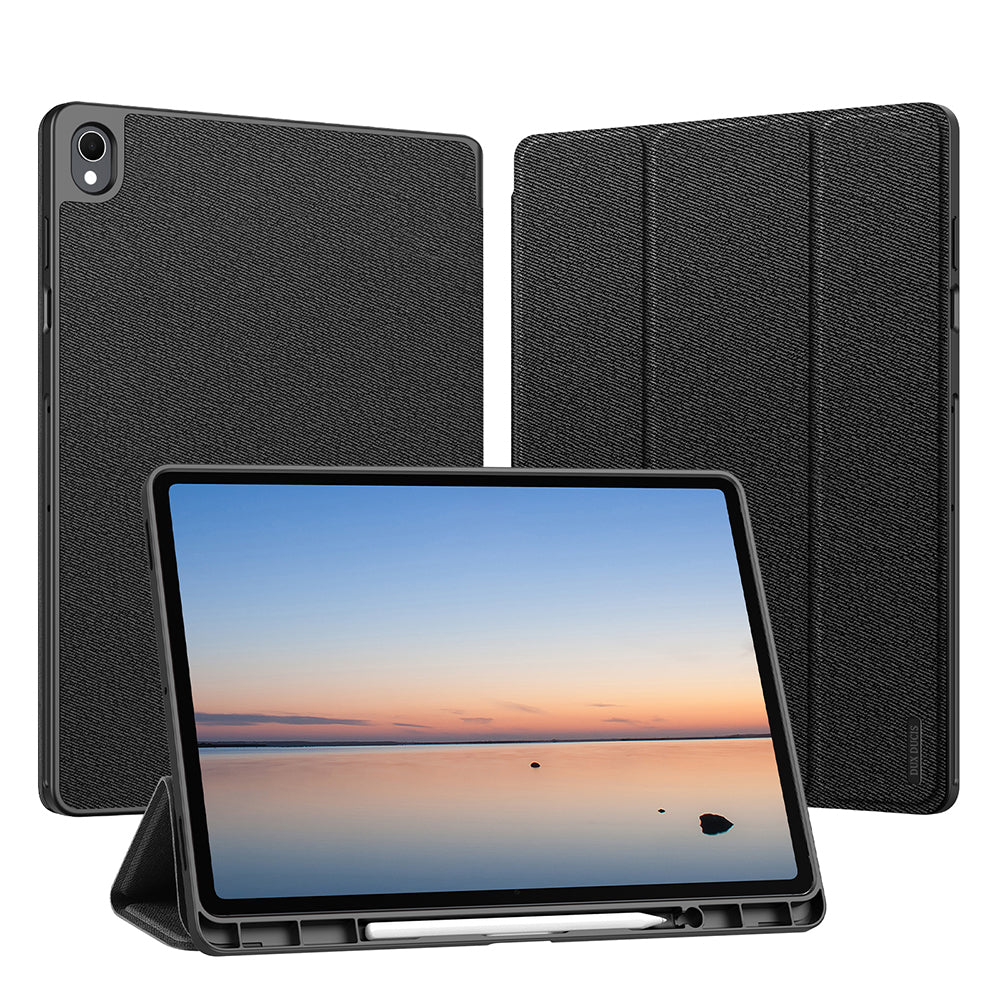 Etui for Samsung Galaxy Tab S12 Plus, DUX DUCIS, Domo med pennholder, svart