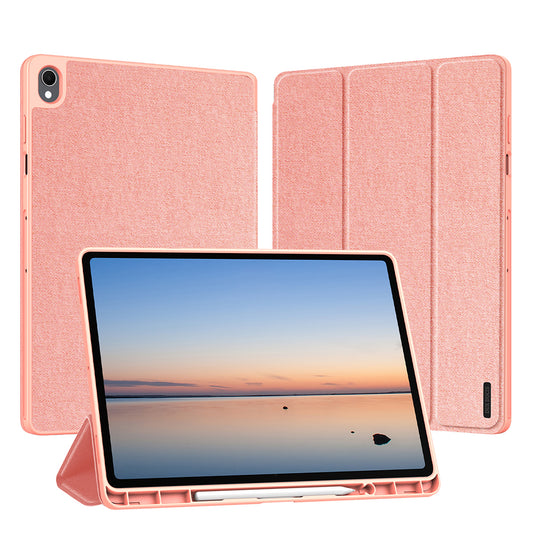 Etui for Samsung Galaxy Tab S12 Plus, DUX DUCIS, Domo med pennholder, rosa