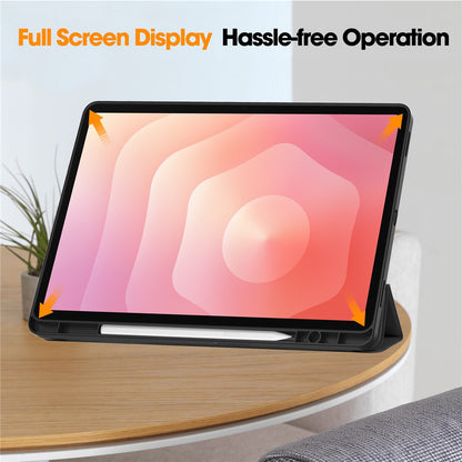 Deksel for Samsung Galaxy Tab S12 Plus, Techsuit, Flex Trifold, Grå