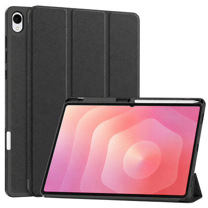 Deksel for Samsung Galaxy Tab S12 Plus, Techsuit, Flex Trifold, Svart