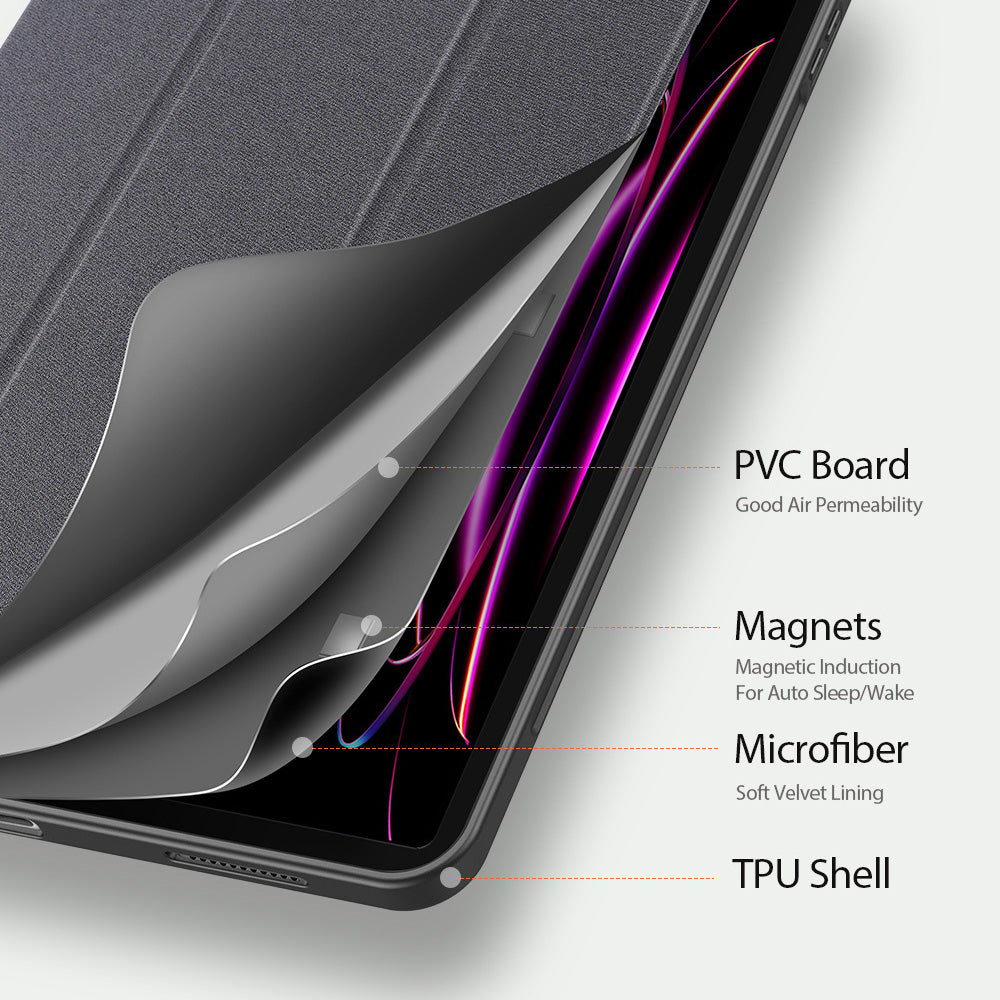 Deksel til Samsung Galaxy Tab S12 Ultra / Tab S11 Ultra, DUX DUCIS, Domo med pennholder, svart