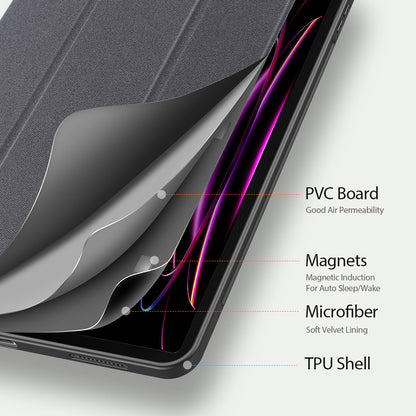 Deksel til Samsung Galaxy Tab S12 Ultra / Tab S11 Ultra, DUX DUCIS, Domo med pennholder, svart