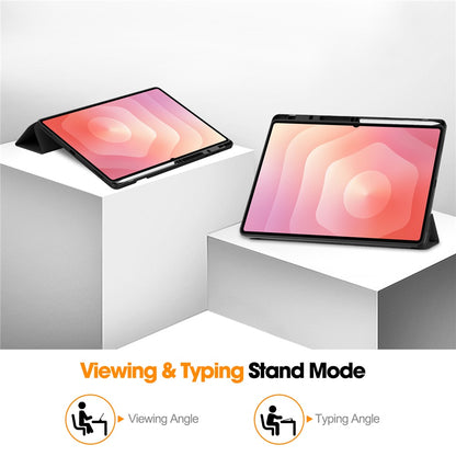 Deksel for Samsung Galaxy Tab S12 Ultra / Tab S11 Ultra, Techsuit, Flex Trifold, Lilla