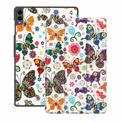 Deksel for Samsung Galaxy Tab S12 Ultra / Tab S11 Ultra, Techsuit, FoldPro Butterfly, Flerfarget