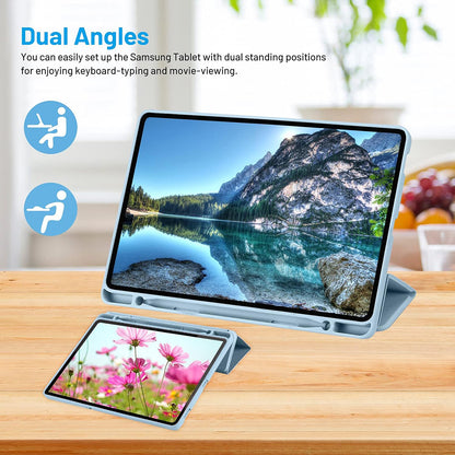 Deksel for Samsung Galaxy Tab S6 Lite (2024) / Tab S6 Lite (2022) / Tab S6 Lite (2020), Techsuit, Flex Trifold, Blå