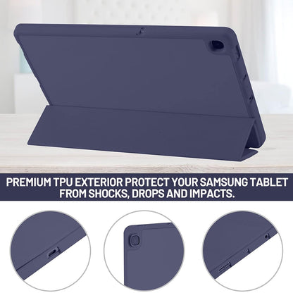 Deksel for Samsung Galaxy Tab S6 Lite (2024) / Tab S6 Lite (2022) / Tab S6 Lite (2020), Techsuit, Flex Trifold, Marineblå