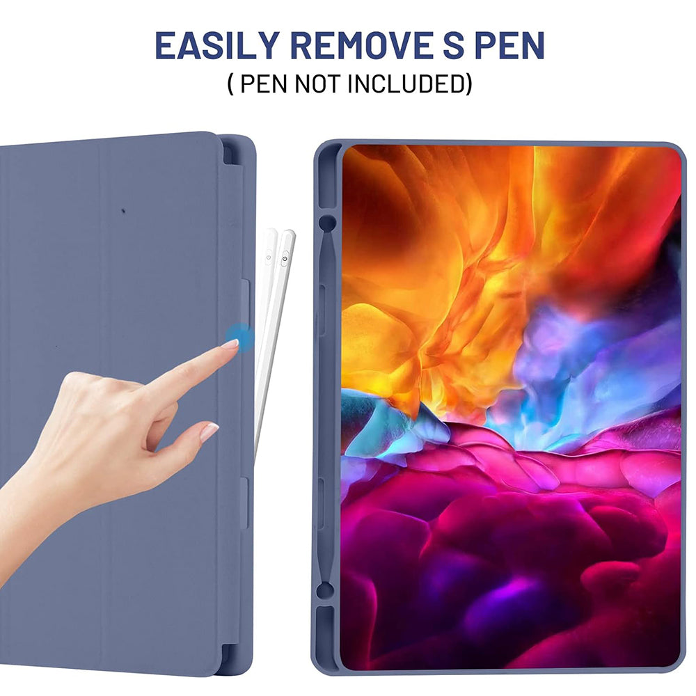 Deksel for Samsung Galaxy Tab S6 Lite (2024) / Tab S6 Lite (2022) / Tab S6 Lite (2020), Techsuit, Flex Trifold, Lilla