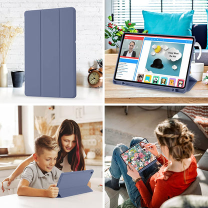 Deksel for Samsung Galaxy Tab S6 Lite (2024) / Tab S6 Lite (2022) / Tab S6 Lite (2020), Techsuit, Flex Trifold, Lilla