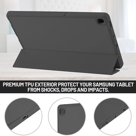 Deksel for Samsung Galaxy Tab S6 Lite (2024) / Tab S6 Lite (2022) / Tab S6 Lite (2020), Techsuit, Flex Trifold, Svart