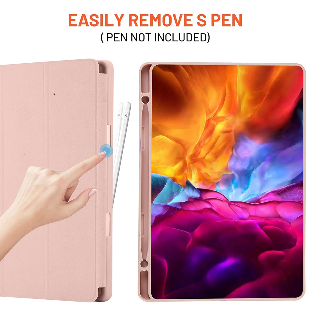 Deksel for Samsung Galaxy Tab S6 Lite (2024) / Tab S6 Lite (2022) / Tab S6 Lite (2020), Techsuit, Flex Trifold, Rosa