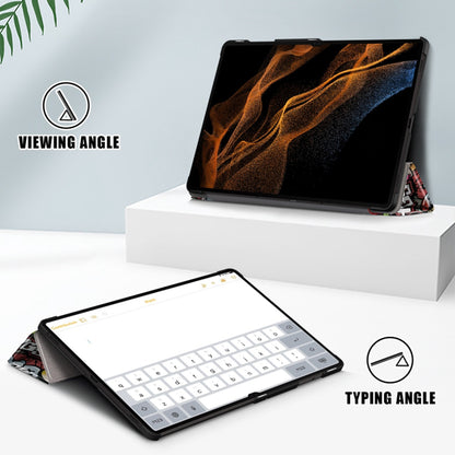 Deksel til Samsung Galaxy Tab S8 Ultra, Techsuit, FoldPro Urban Vibe, Flerfarget