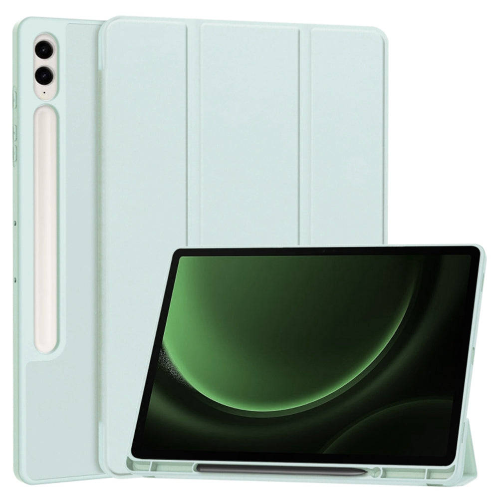 Deksel for Samsung Galaxy Tab S9 FE+, Techsuit, Flex Trifold, Blå