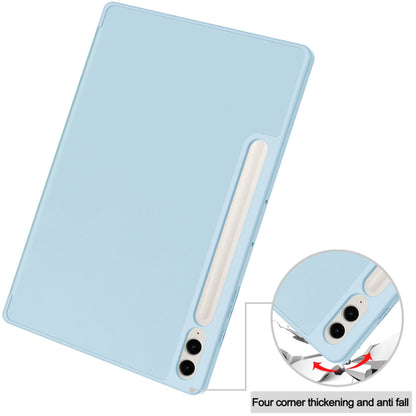 Deksel for Samsung Galaxy Tab S9 FE+, Techsuit, Flex Trifold, Blå