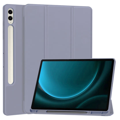 Deksel for Samsung Galaxy Tab S9 FE+, Techsuit, Flex Trifold, Lilla