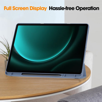 Deksel for Samsung Galaxy Tab S9 FE+, Techsuit, Flex Trifold, Lilla