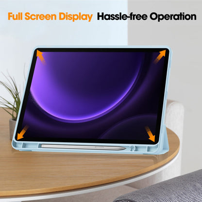 Deksel for Samsung Galaxy Tab S9 FE / Tab S9 / Tab S10 FE, Techsuit, Flex Trifold, Blå