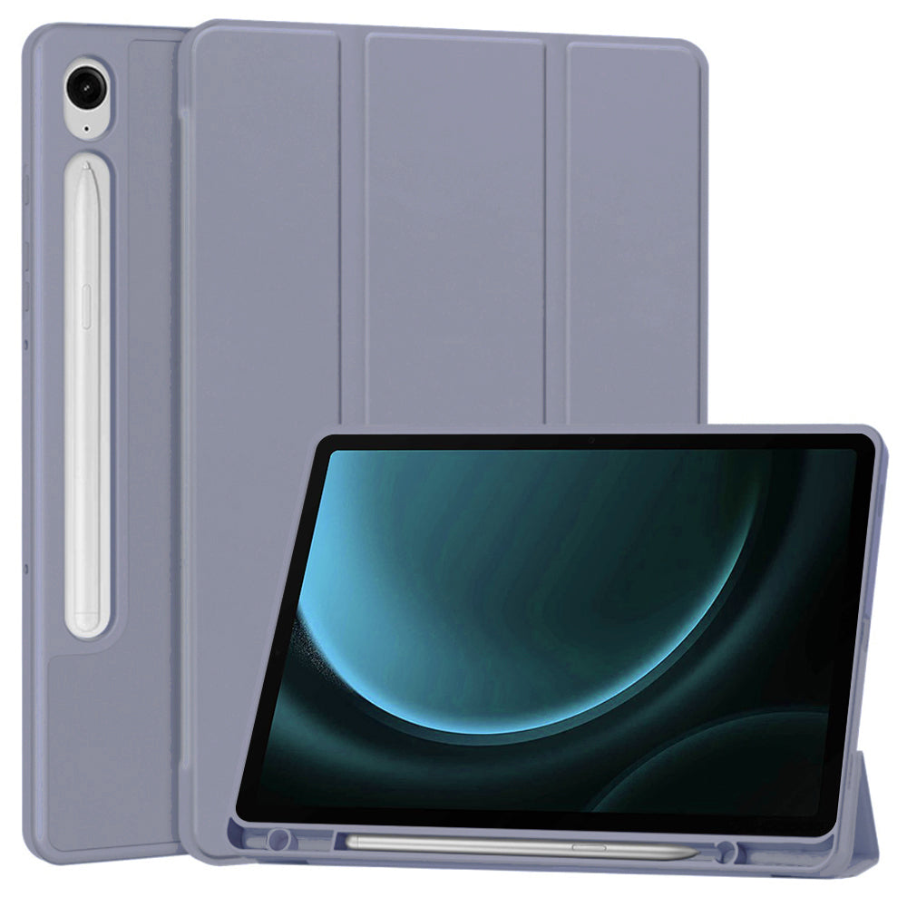 Deksel for Samsung Galaxy Tab S9 FE / Tab S9 / Tab S10 FE, Techsuit, Flex Trifold, Lilla