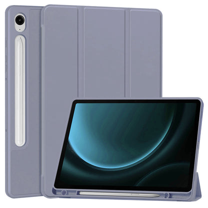 Deksel for Samsung Galaxy Tab S9 FE / Tab S9 / Tab S10 FE, Techsuit, Flex Trifold, Lilla