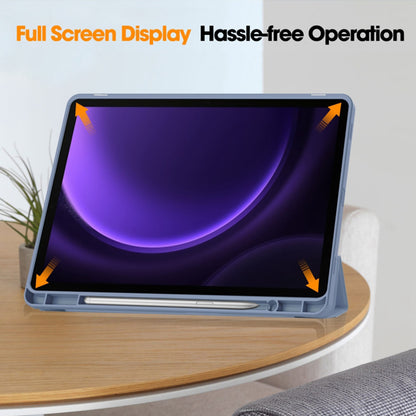 Deksel for Samsung Galaxy Tab S9 FE / Tab S9 / Tab S10 FE, Techsuit, Flex Trifold, Lilla