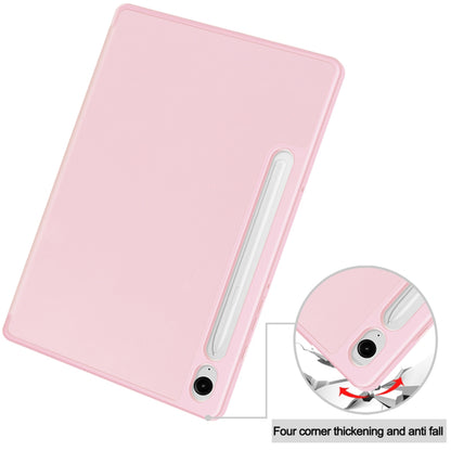 Deksel for Samsung Galaxy Tab S9 FE / Tab S9 / Tab S10 FE, Techsuit, Flex Trifold, Rosa