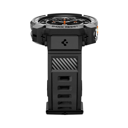 Deksel for Samsung Galaxy Watch Ultra2, Spigen, Rugged Armor Pro, Matt svart ACS11612
