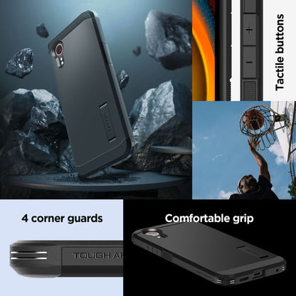 Deksel for Samsung Galaxy Xcover7 G556, Spigen, Tough Armor, Svart ACS07505