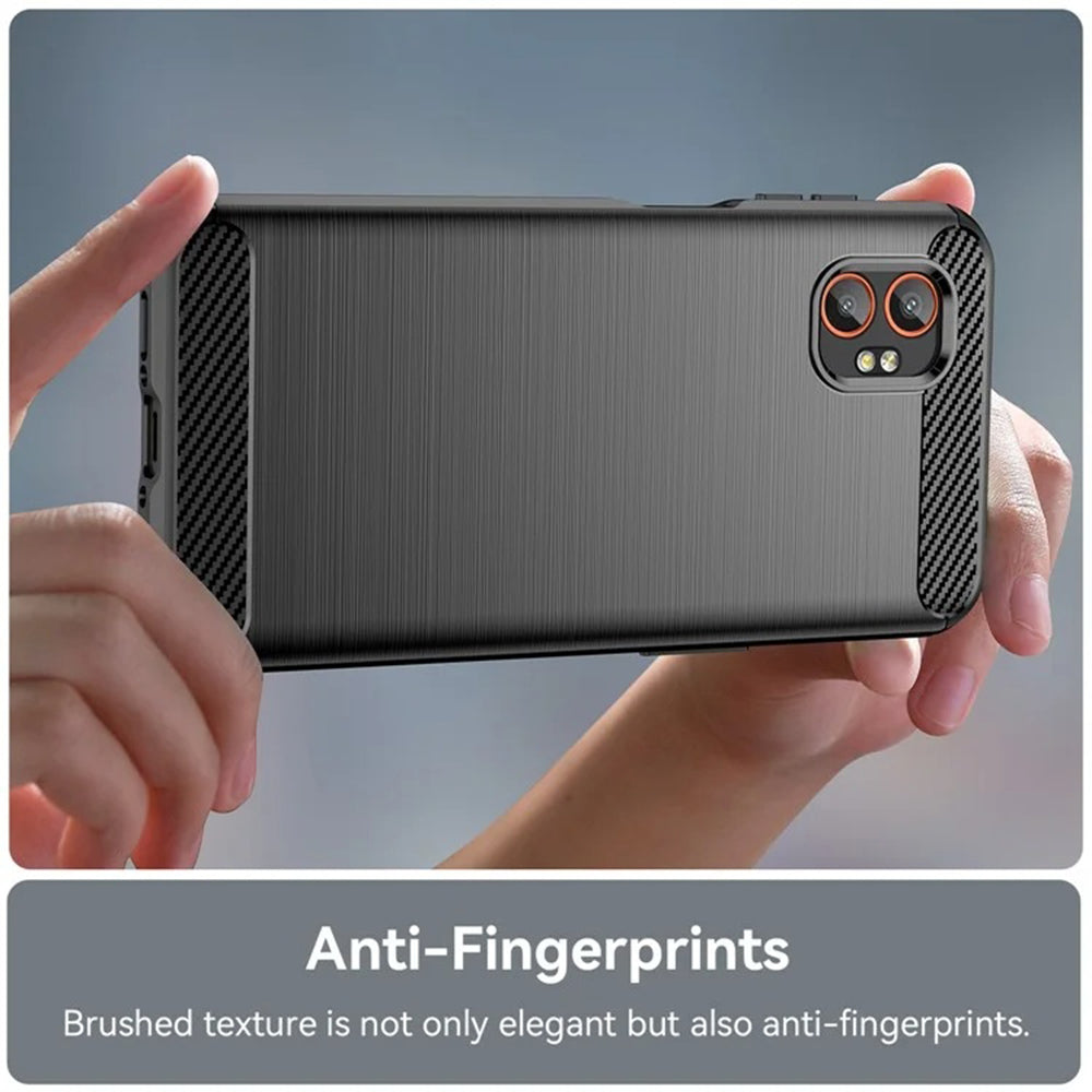 Deksel til Samsung Galaxy XCover7 Pro, Techsuit, Karbon, Svart