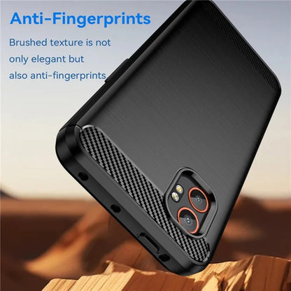 Deksel til Samsung Galaxy XCover7 Pro, Techsuit, Karbon, Svart