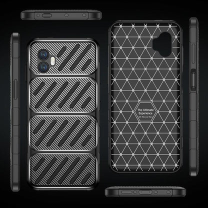 Deksel til Samsung Galaxy XCover7 Pro, Techsuit, CarbonFiber, Svart