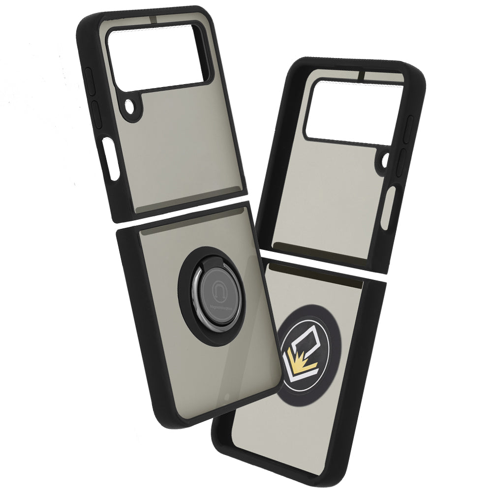 Deksel for Samsung Galaxy Z Flip3 5G F711, Techsuit, Glinth, Svart