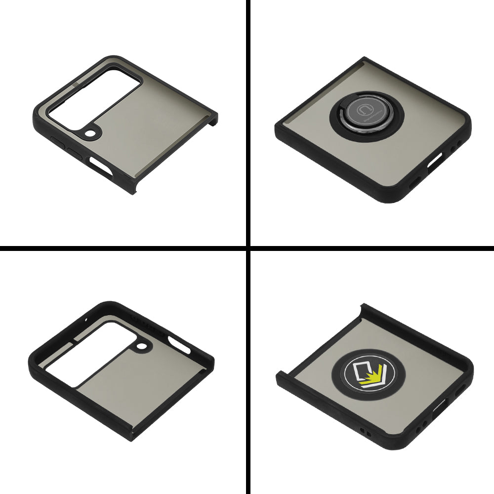 Deksel for Samsung Galaxy Z Flip3 5G F711, Techsuit, Glinth, Svart