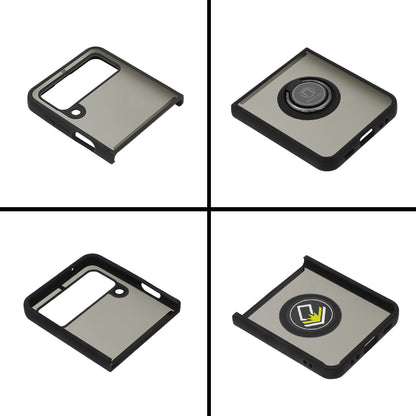 Deksel for Samsung Galaxy Z Flip3 5G F711, Techsuit, Glinth, Svart