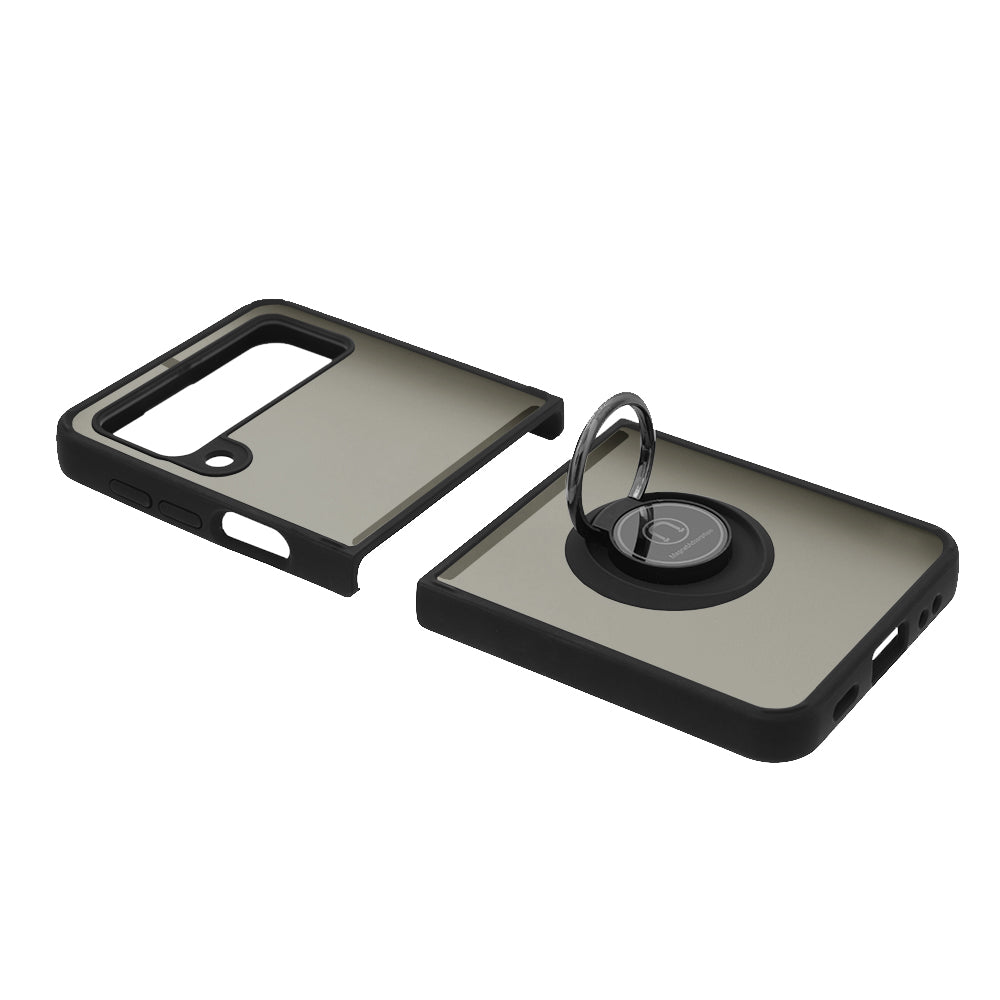 Deksel for Samsung Galaxy Z Flip3 5G F711, Techsuit, Glinth, Svart