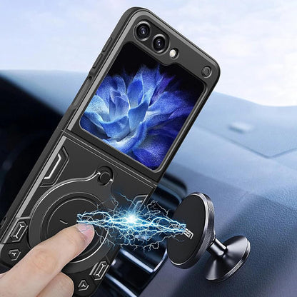 Deksel for Samsung Galaxy Z Flip5 F731, Techsuit, CamGuard Pro, Svart