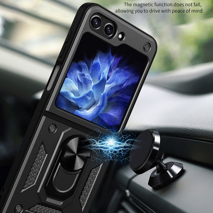 Deksel for Samsung Galaxy Z Flip5 F731, Techsuit, CamShield, Svart