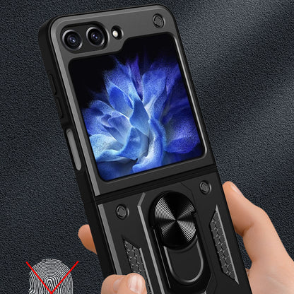 Deksel for Samsung Galaxy Z Flip5 F731, Techsuit, CamShield, Svart