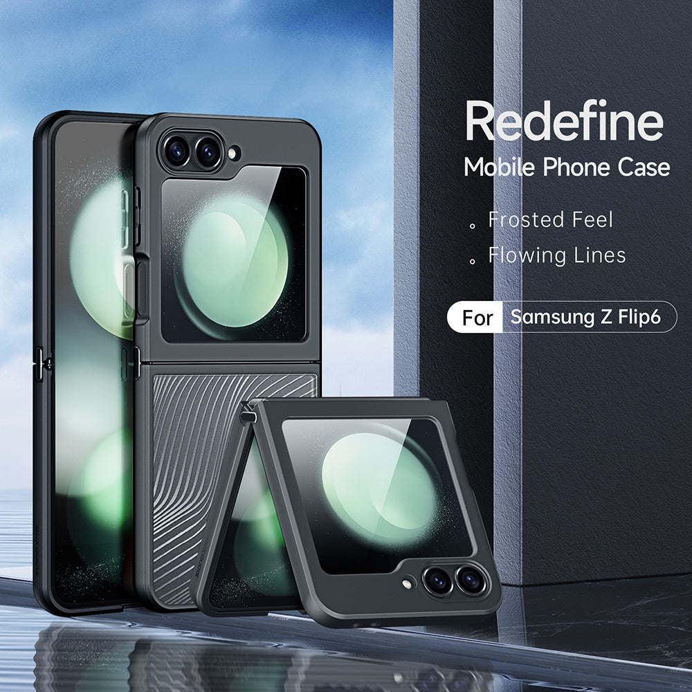 Deksel til Samsung Galaxy Z Flip6 F741, DUX DUCIS, Aimo, Svart