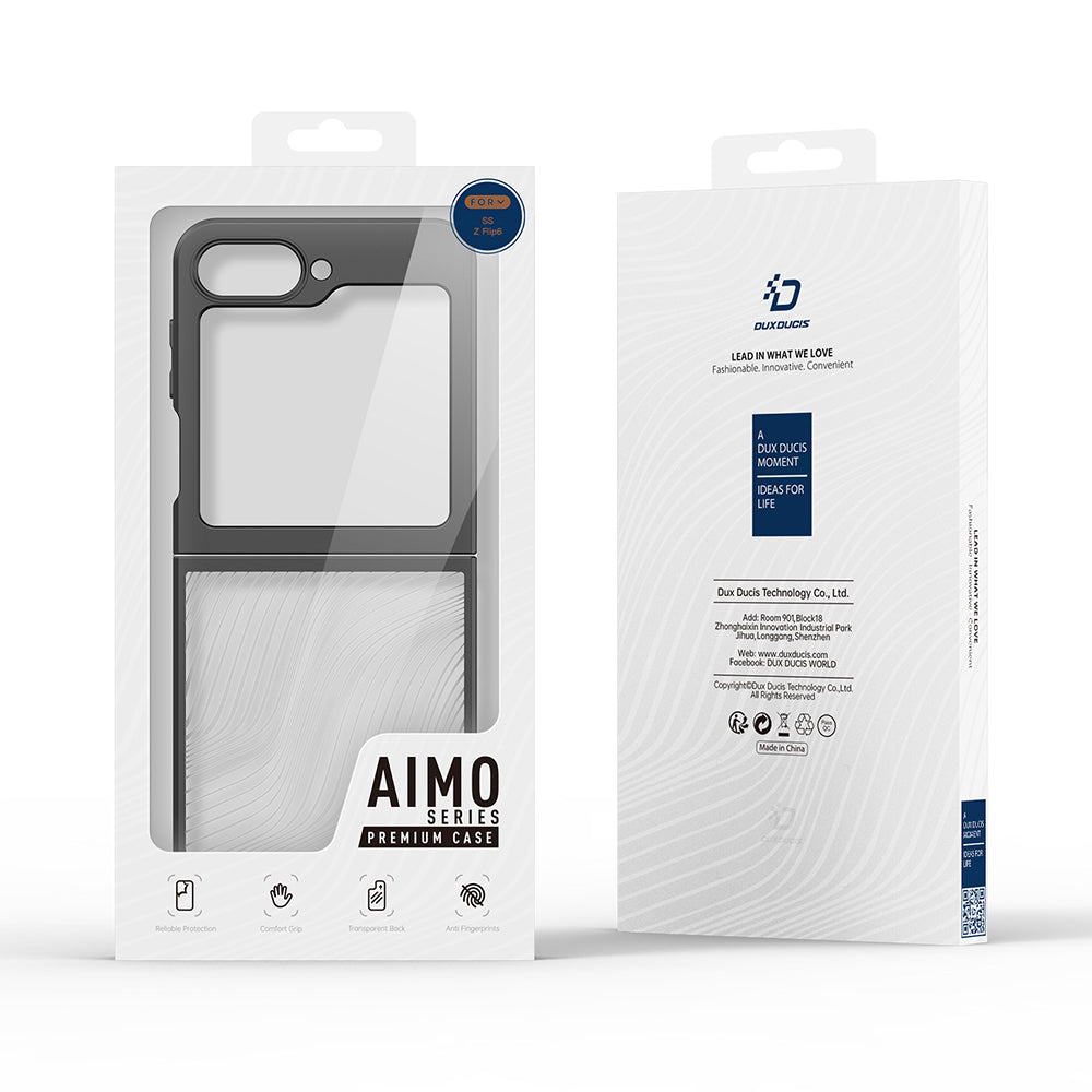 Deksel til Samsung Galaxy Z Flip6 F741, DUX DUCIS, Aimo, Svart