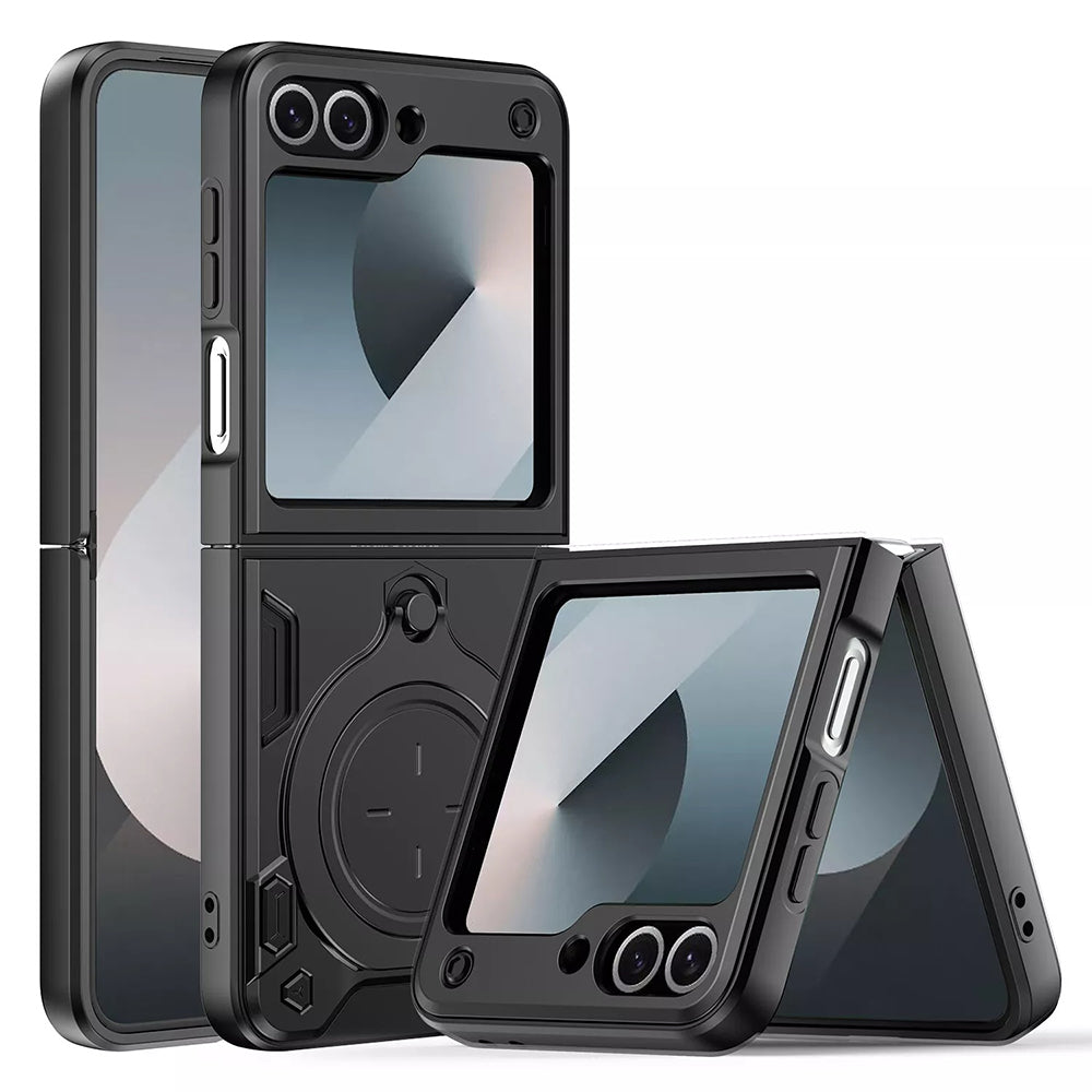 Deksel for Samsung Galaxy Z Flip7 FE F761 / Z Flip6 F741, Techsuit, CamGuard Pro, Svart