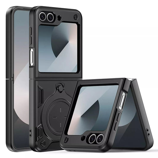 Deksel for Samsung Galaxy Z Flip7 FE F761 / Z Flip6 F741, Techsuit, CamGuard Pro, Svart