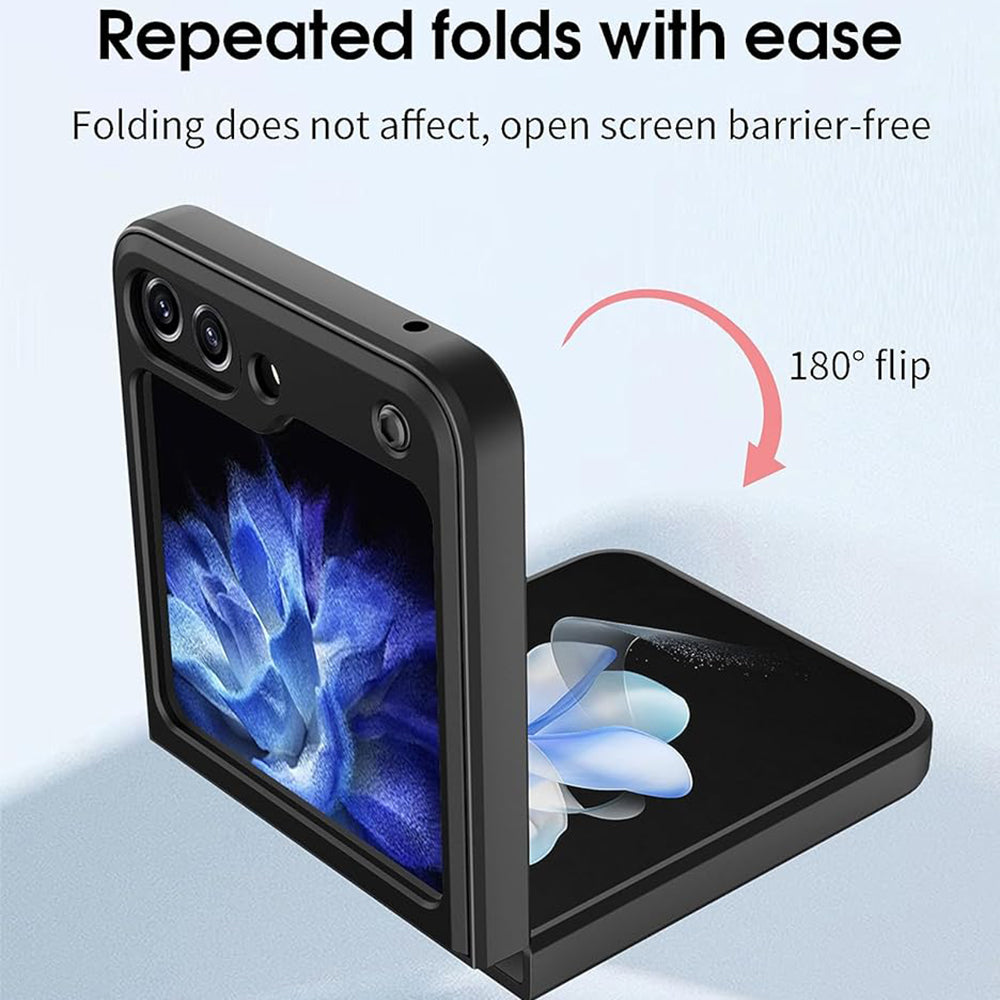 Deksel for Samsung Galaxy Z Flip7 FE F761 / Z Flip6 F741, Techsuit, CamGuard Pro, Svart