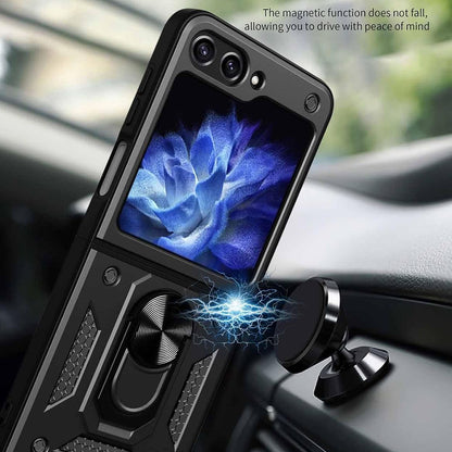 Deksel for Samsung Galaxy Z Flip7 FE F761 / Z Flip6 F741, Techsuit, CamShield, Svart