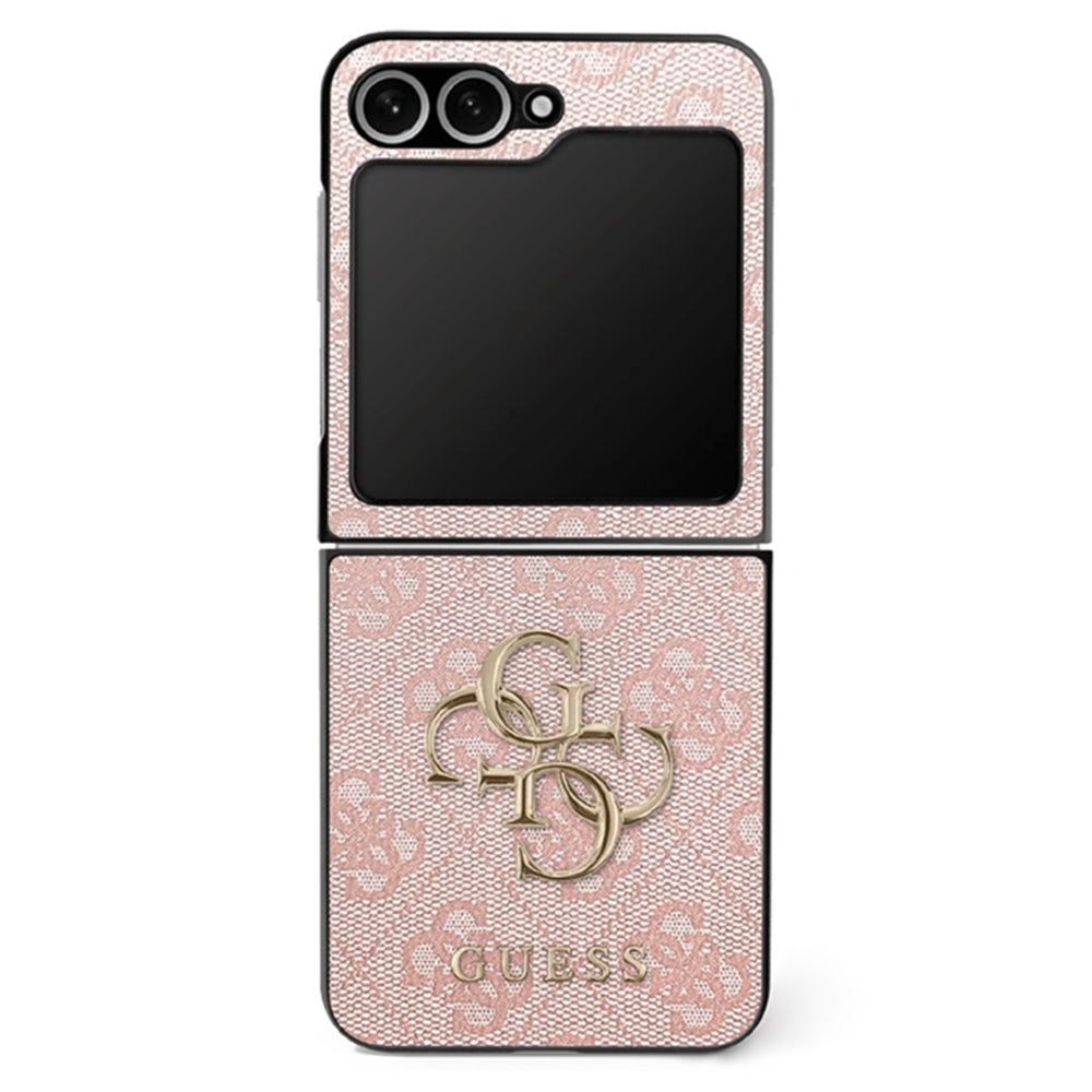 Deksel for Samsung Galaxy Z Flip7 F766, Guess, 4G Metal Logo, Rosa
