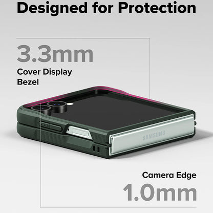 Deksel for Samsung Galaxy Z Flip7 F766, Ringke, Onyx, Mørkegrønn