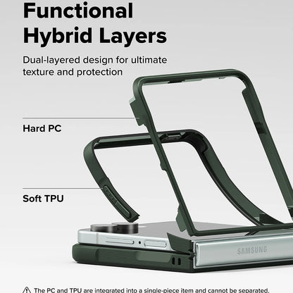 Deksel for Samsung Galaxy Z Flip7 F766, Ringke, Onyx, Mørkegrønn