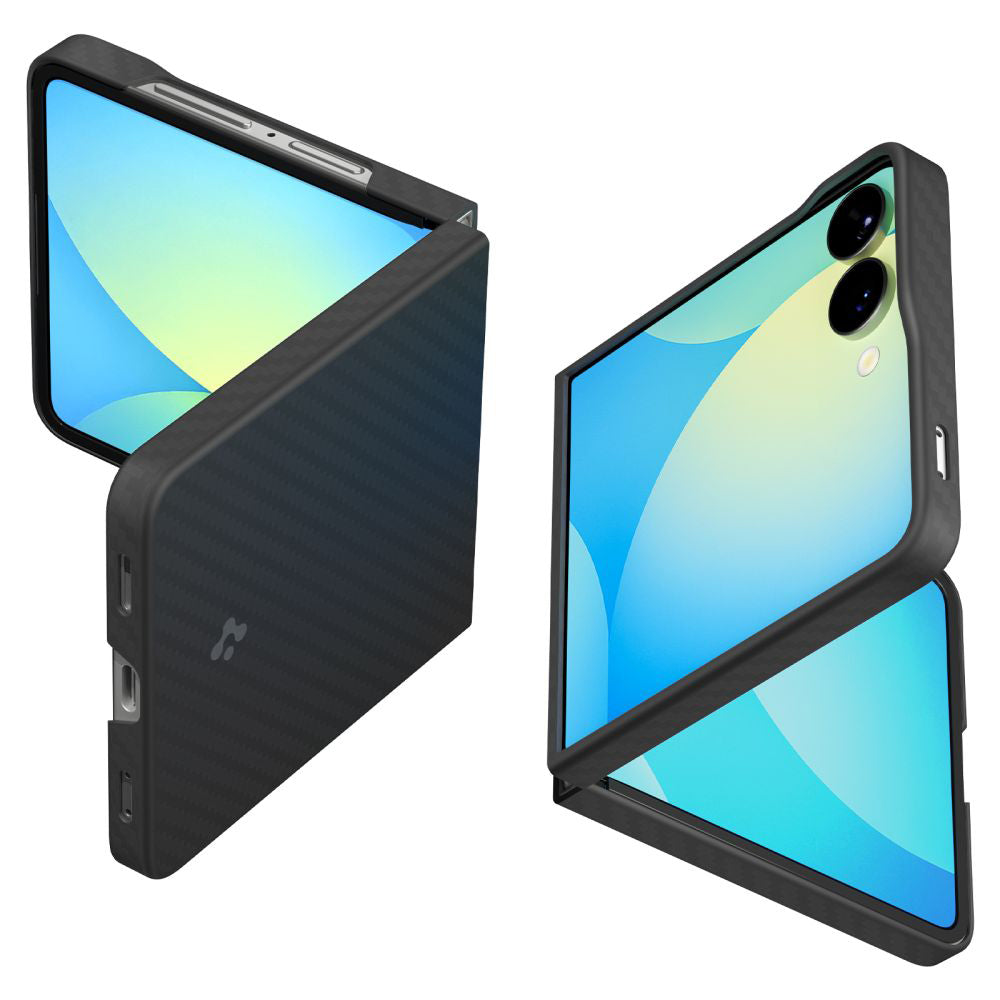 Deksel for Samsung Galaxy Z Flip7 F766, Spigen, Air Skin, Svart ACS09564